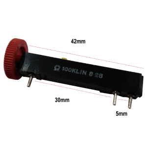 Potenciômentro Linear Rotativo Multivoltas 90° 100K